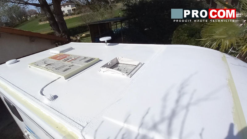 peinture cool roof anti chaleur camping car - Procom Peintures Daniel
